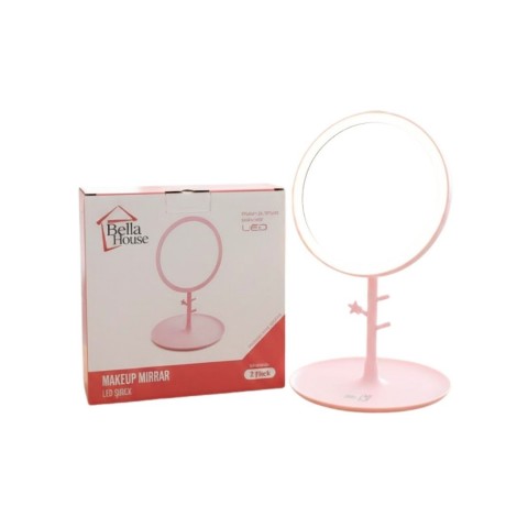 BELLA HOUSE K-0668 YUVARLAK LEDLİ MAKYAJ AYNASI*60