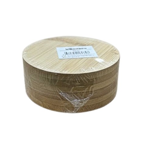 BİBAMBOO 0074 BAMBU ÇAY TABAĞI YUVARLAK 6 LI*48