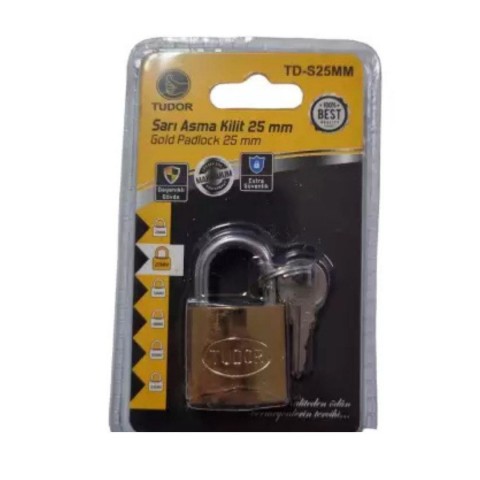 BLİSTERLİ TUDOR SARI 25 MM KİLİT*12*30