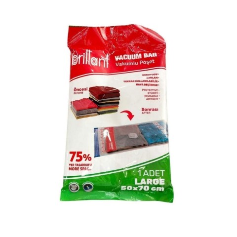 BRİLLANT 50X70 LARGE VAKUMLU HURÇ*18*108