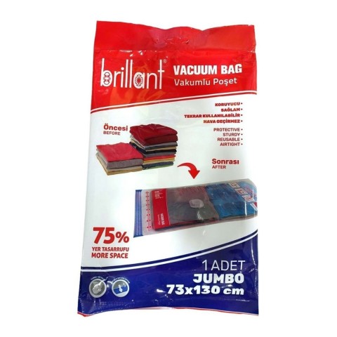 BRİLLANT 73X130 JUMBO VAKUMLU HURÇ*12*72