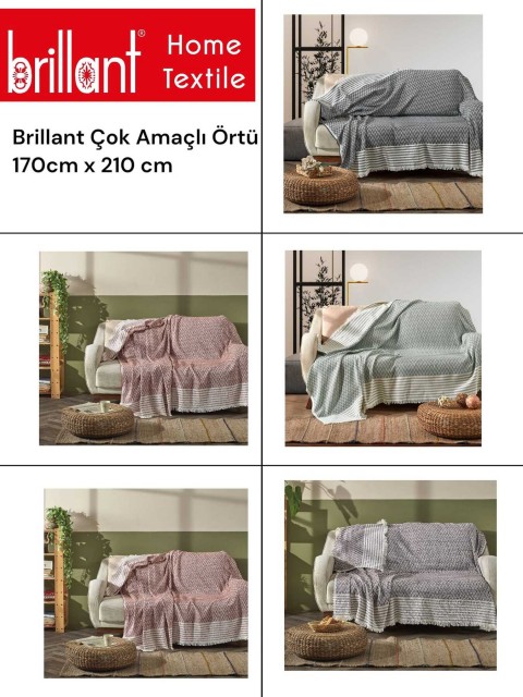 BRİLLANT KOLTUK ÖRTÜSÜ 170X210 *60