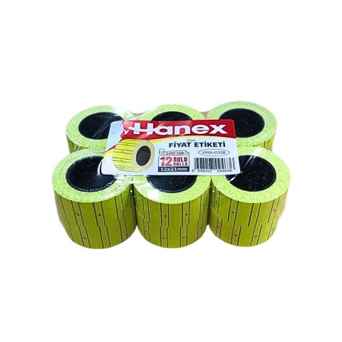 BYHANEX SARI FİYAT ETİKETİ METO(12*100)*1200