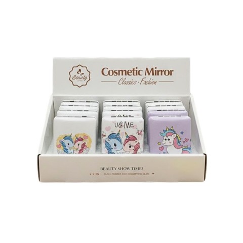 COSMETİC AYN135  KALIN KARE CEP AYNASI(12*24)*288