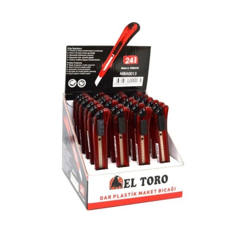 EL TORO DAR MAKET BIÇAĞI KIRMIZI(24*27)*648