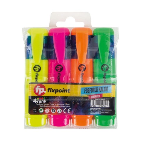 FİXPOİNT FOSFORLU KALEM 4'LÜ P-5822(40*8)*320