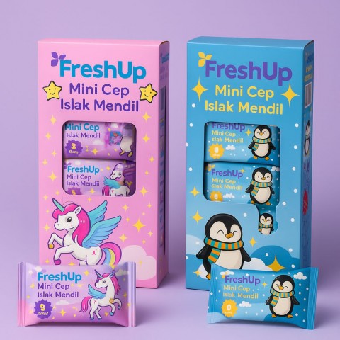 FRESHUP MİNİ CEP MENDİLİ 8'Lİ