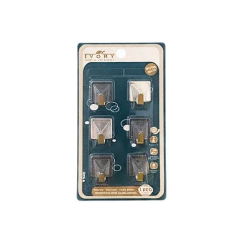 IVO-ASK180 KARE 6 LI METAL YAPIŞKANLI ASKI*480