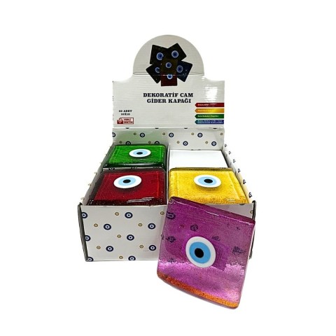 JUMBO KARE CAM GİDER KAPAĞI*20
