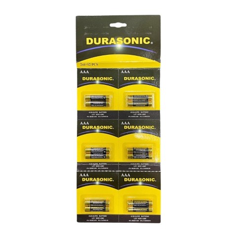 LR03 DURASONIC KUMANDA PİL 2Lİ KART(6*12*5)*360