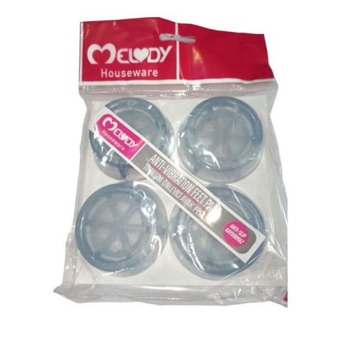 MELODY M-065 ŞEFFAF TİTREŞİM ÖNLEYİCİ AYAK PEDİ*40