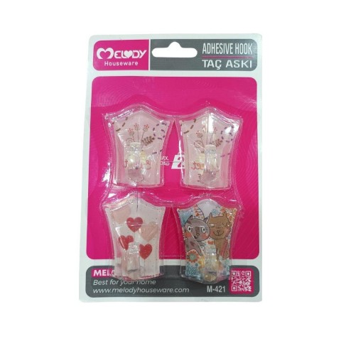 MELODY M-421 4'LÜ KÜÇÜK TAÇ ASKI*80