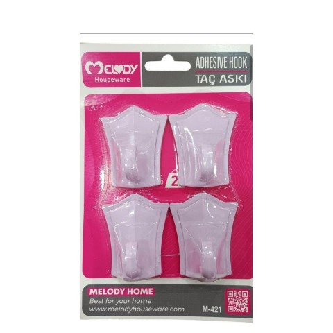 MELODY M-427 RENKLİ 4'LÜ BÜYÜK TAÇ ASKI*50