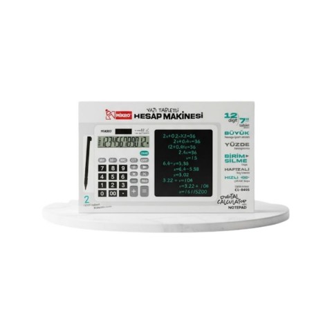 MİKRO CL-8455 YAZI TABLETLİ HESAP MAKİNASI*