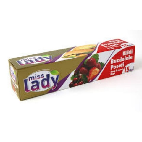 MİSS LADY KİLİTLİ BUZDOLABI POŞETİ BÜYÜK 3251 *48