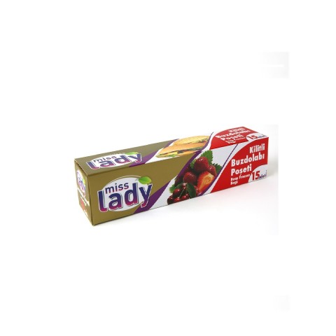 MİSS LADY KİLİTLİ BUZDOLABI POŞETİ ORTA 0601 *48