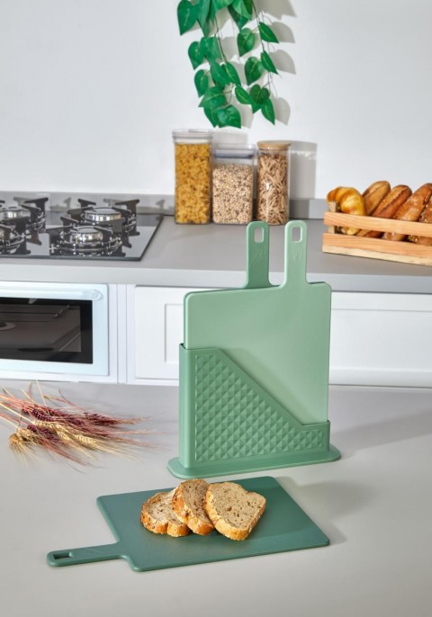 MOİ Saplı Standlı Kesme Tahtası Seti 4 Parça