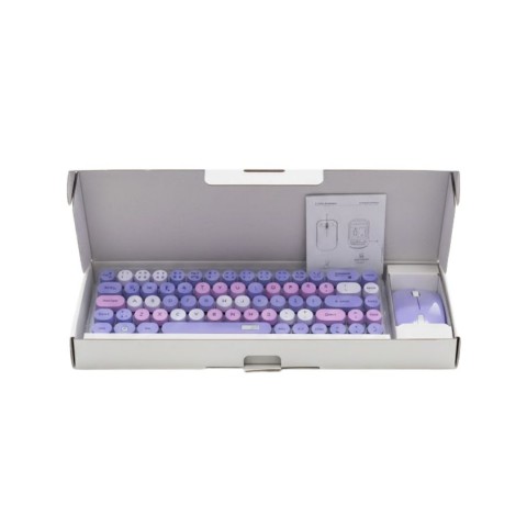 MUGGLE MU-1763M MOR KABLOSUZ KLAVYE&MOUSE SET*