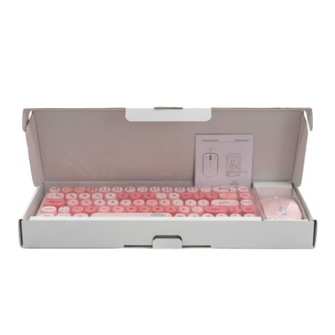 MUGGLE MU-1763P PEMBE KABLOSUZ KLAVYE&MOUSE SET*