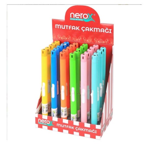 NEROX NRX-402Q ÇUBUK MUTFAK ÇAKMAĞI 30LU STAND*6