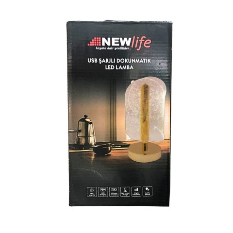 NEWLİFE LÜX GOLD MANTAR LEDLİ MASA LAMBASI*40