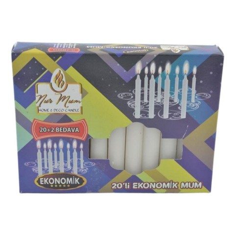 NURMUM X-476 20+2 EKONOMİK MUM*48