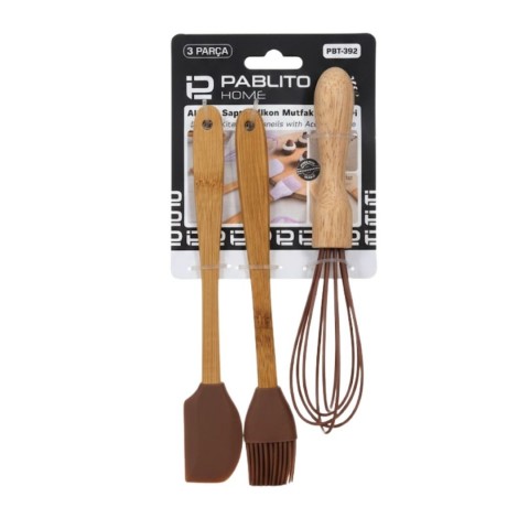 PABLITO PBT-392 3 LÜ SİLİKON ÇIRPCILI SET*72
