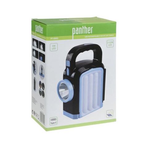 PANTHER PT-8302  SARJLI SOLAR EL FENERİ*72