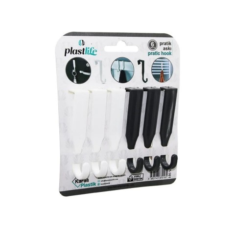 PLASTLİFE KP-161 6 LI PRATİK ASKI*48