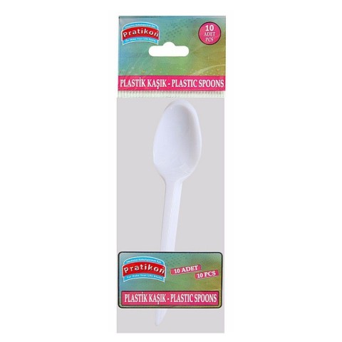 PRATİKON PR1142 PLASTİK KAŞIK STANDART 10LU*50