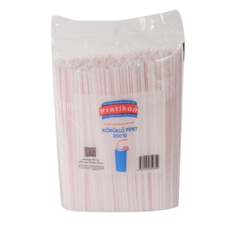 PRATİKON PR1192 PİPET KÖRÜKLÜ POŞETLİ 200LÜ*50