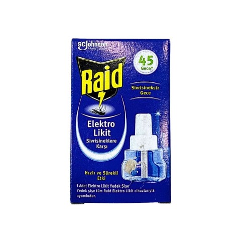 RAİD ELEKTROLİKİT YEDEK 45 GECE 27ML*24