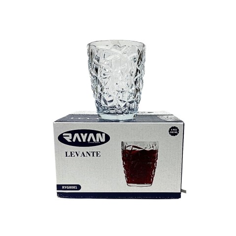 RAYAN RYG8081 4 LÜ LEVANTE BARDAK*12