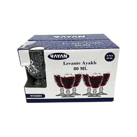 RAYAN RYG8085 KAHVE YANI 6 LI LEVANTE BARDAK*12