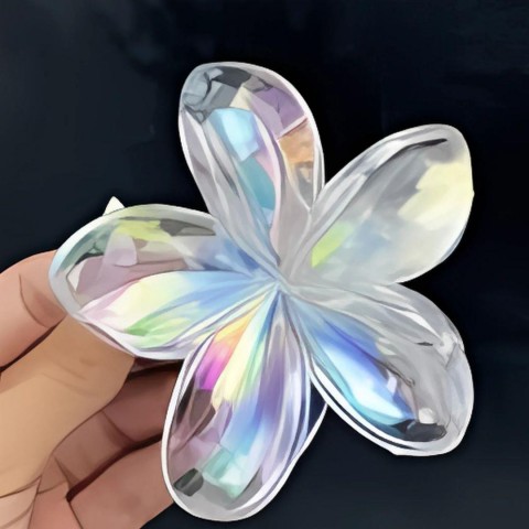 ŞEFFAF LOTUS ÇİÇEK MODEL BÜYÜK TOKA(12*50)*600