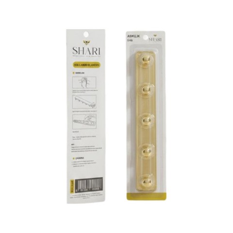 SHARI SHR-3460 MİKAKRİSTAL 5Lİ YAPIŞKANLI ASKI*160