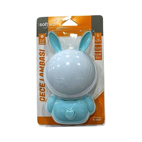 SOFTLED K-6821 TAVŞAN FİGÜRLÜ GECE LAMBASI*240