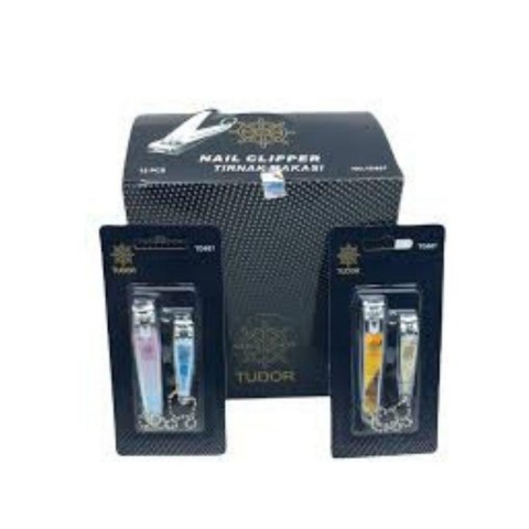 TUDOR TDR-421 2Lİ RENKLİ TIRNAK MAKASI (12*40)*480