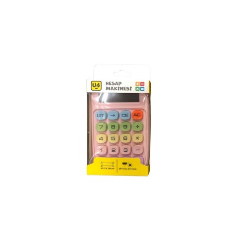 U4-4351 HESAP MAKİNASI 10 HANE SOLAR*120