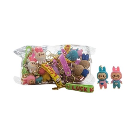 WİSEM WSM-2637 LABUBU ANAHTARLIK SİLİKO(12*50)*600