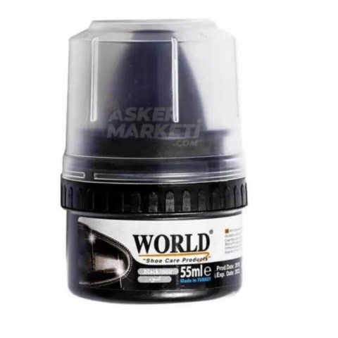 WORLD 55 ML SİYAH AYAKKABI BOYASI(12*16)*192