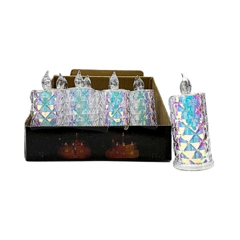 YAKUT 13636 KRİSTAL HOLOGRAMLED MUM ORTA(12*30)360