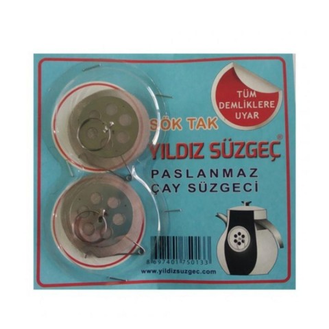 YILDIZ 2 Lİ ÇAY SÜZGECİ 25 Lİ*40