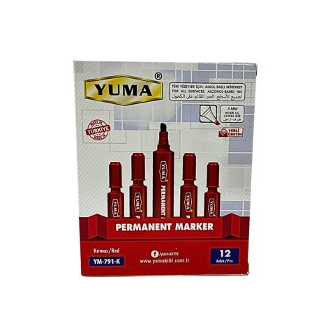 YUMA YM-791-K KIRMIZI KOLİ KALEMİ(12*96)*1152