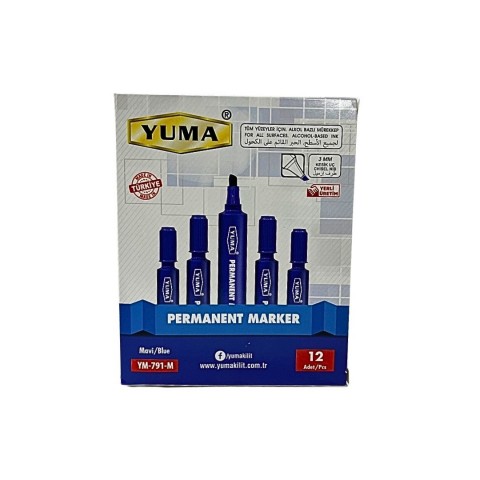 YUMA YM-791-M MAVİ KOLİ KALEMİ(12*96)*1152