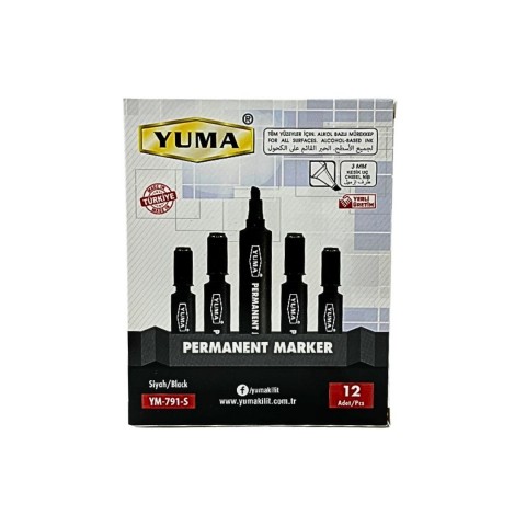 YUMA YM-791-S SİYAH KOLİ KALEMİ(12*96)*1152