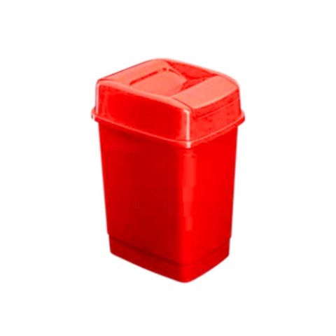 ZAMBAK ÇİFT KAPAKLI KLİK ÇÖP KOVASI NO:1 5 LT*12
