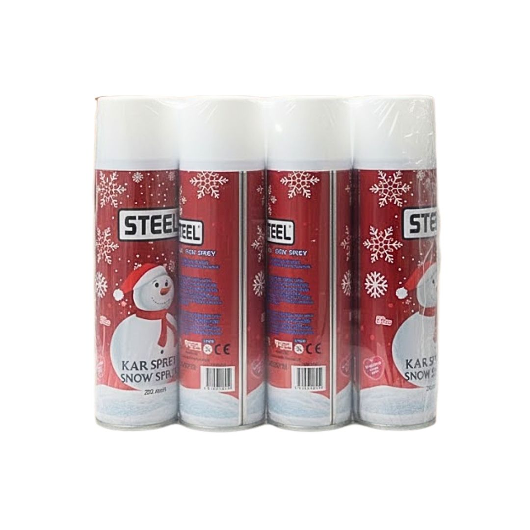 STEEL KAR SPREYİ 150 ML CAMA YAZILABİLEN(12*6)*72 STEEL KAR SPREYİ 150 ML CAMA YAZILABİLEN(12*6)*72