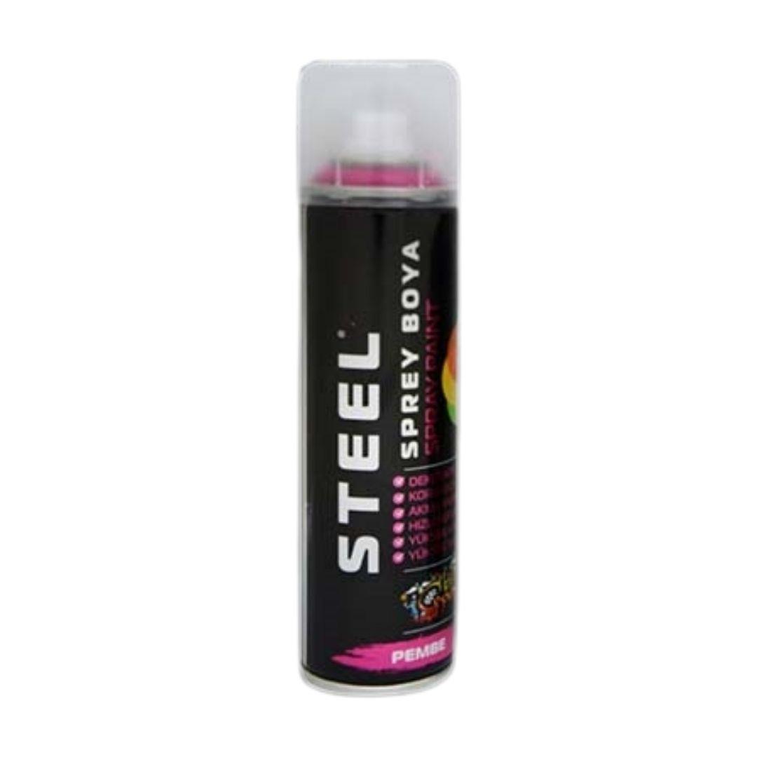 STEEL SPREY BOYA PEMBE 200 ML(12*8)*96 STEEL SPREY BOYA PEMBE 200 ML(12*8)*96