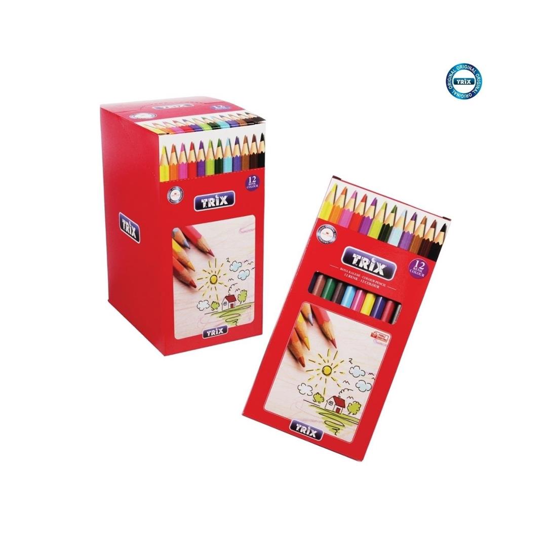 TRİX 12 Lİ UZUN KURU BOYA*20